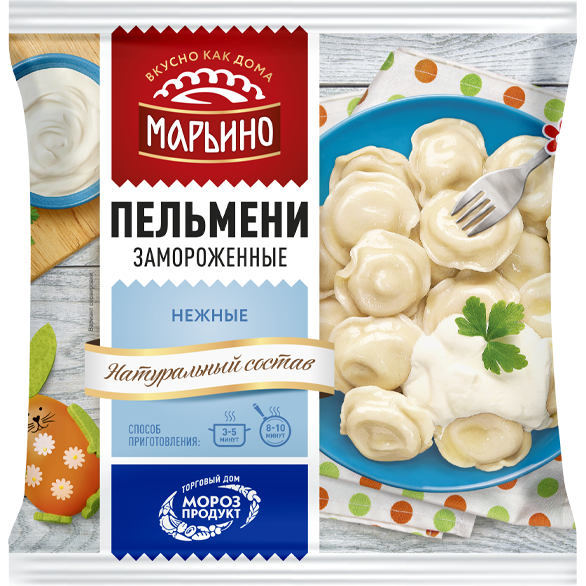 «МАРЬИНО» нежные свинина и говядина пельмени «МАРЬИНО» нежные свинина и говядина пельмени
